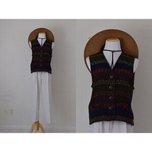 Imperfect Vintage‎ 90s Dark Button Vest